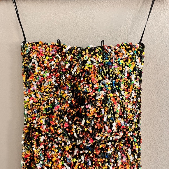 NWT Helsi  Strapless Sequin Long Gown Dress - Picture 9 of 12